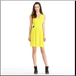 NEW Rachel Roy CROSS-OVER DRESS DRESS YELLOW 8